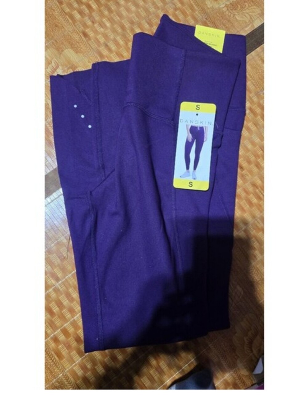 Danskin Womens Small HighRise Brushed Legging | BrightPlum |Small - Picture 2 of 5